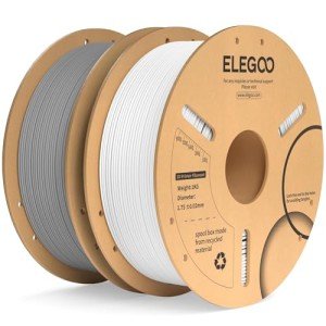 ELEGOO White & Gray PLA Plus Filament 2KG