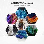 AMOLEN Dual Color Silk PLA Filament 1.75mm 1kg