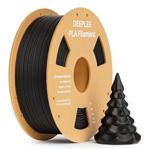 DEEPLEE 1.75mm PLA 3D Printer Filament, Black