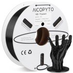 AICOPYTO 1.75mm ABS Black Filament, 1KG Spool