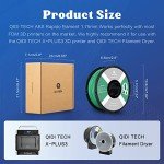 R QIDI 1.75mm ABS Filament - 1kg Green Spool