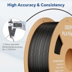 DEEPLEE 1.75mm PLA 3D Printer Filament, Black