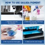 SAILSEA 3D Resin Pigment Set, CMYK Dyes