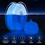 Glow-in-the-Dark Blue 3D PLA Filament, 1kg