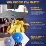 SUNLU Matte PLA 1.75mm 4KG Filament Bundle