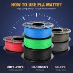 SUNLU Matte PLA 1.75mm 4KG Filament Bundle