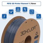 PETG Filament 1.75mm Grey 1kg for 3D Printing