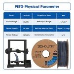 PETG Filament 1.75mm Grey 1kg for 3D Printing