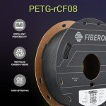 Black 1.75mm Carbon Fiber PETG Filament - 500g