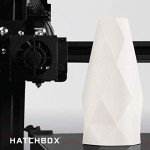 HATCHBOX 1.75mm White PLA Filament, 1 KG Spool