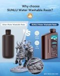 SUNLU 3kg Water Washable 3D Printer Resin