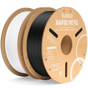 ELEGOO 1.75mm Black & White PETG Filament 2KG