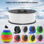 SUNLU 8-Pack Multicolor PETG Filament Bundle 1.75mm
