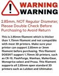 Polymaker PolyLite 2.85mm Black ABS Filament 1kg
