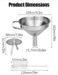 Stainless Steel Resin Funnel with Filter and Brush
