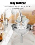 Stainless Steel Resin Funnel with Filter and Brush