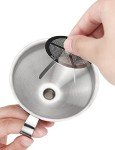 Stainless Steel Resin Funnel with Filter and Brush