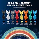 SUNLU PLA+ 3D Printer Filament 8-Pack Mini Spools