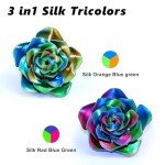 LOVOON 1.75mm Tricolor Silk Rainbow PLA Filament