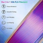 Silk PLA 3D Printer Filament - Triple Color 250g