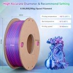 Silk PLA 3D Printer Filament - Triple Color 250g
