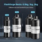 Flashforge High Precision 3D Printer Resin - Grey 500g