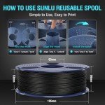 SUNLU 1.75mm Carbon Fiber PETG Filament - 1KG