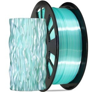 Silk Cyan PLA 3D Printer Filament 1.75mm 1kg