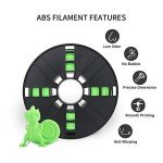 Green ABS Filament 1.75mm - 1kg Spool