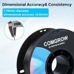 Comgrow 1.75mm PLA Filament, 2LB Spool