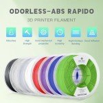 Odorless ABS Filament 1.75mm, 1KG Black Spool