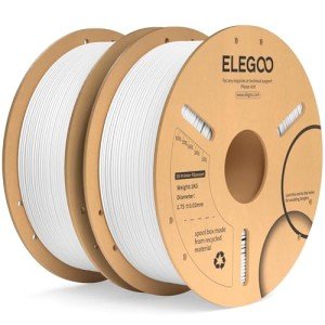 ELEGOO 1.75mm White PLA Plus Filament 2KG