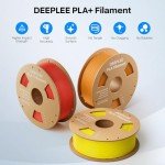 DEEPLEE PLA+ 1.75mm 3D Printer Filament Bundle