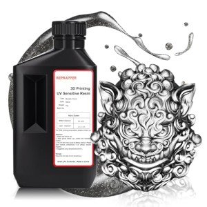 Silver Metallic 3D Printer Resin 1000g for LCD