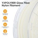 Glass Fiber Reinforced PA6-GF Nylon Filament 1.75mm
