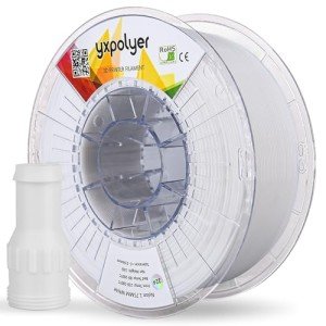 Nylon 3D Printer Filament 1.75mm White 2.2 lbs