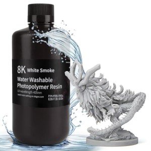 ELEGOO 8K Water Washable 3D Printer Resin - 1000g