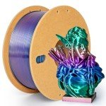Silk Rainbow PLA Filament 1.75mm for 3D Printing