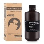 ELEGOO Water Washable 3D Printer Resin - Black 1000G