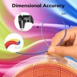 AMOLEN Tri-Color Silk PLA 3D Printer Filament