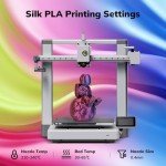 AMOLEN Tri-Color Silk PLA 3D Printer Filament