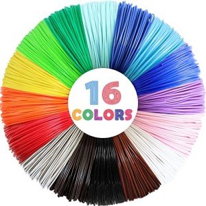 MIKA3D 16-Color PLA Filament Set, 160 Feet