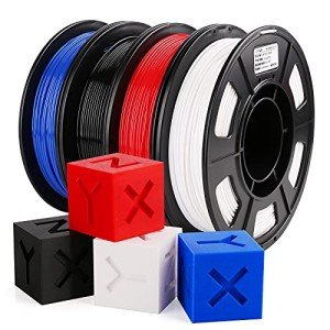 AMOLEN 1.75mm PETG Filament 4-Color Bundle