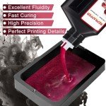 RepRapper Wine Red UV-Curing 3D Printer Resin 1000g