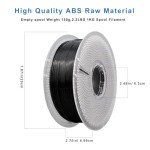 High-Quality Black ABS Filament 1.75mm - 1kg