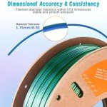 Dual Color 3D Printer PLA Filament 1.75mm - Blue Green