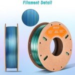 Dual Color 3D Printer PLA Filament 1.75mm - Blue Green
