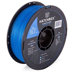 HATCHBOX 1.75mm Transparent Blue ABS Filament 1kg