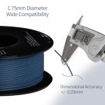 Carbon Fiber PLA Filament 1.75mm - 1 KG Spool