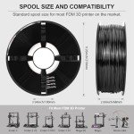 KENREE 1.75mm Metallic Black PETG Filament 1kg
